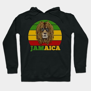 Jamaica Rasta, African Lion, Jamaican Hoodie